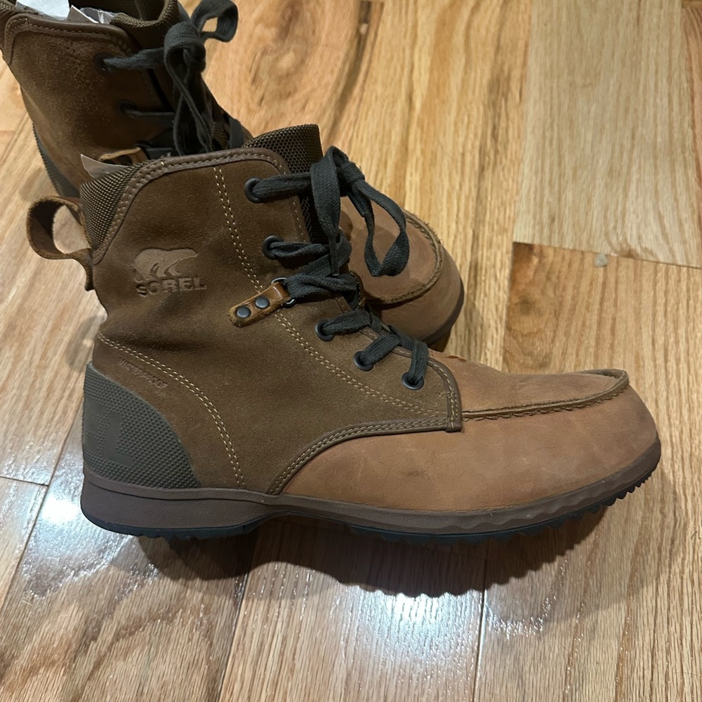 Sorel Men's Dark Brown Leather Boots waterproof